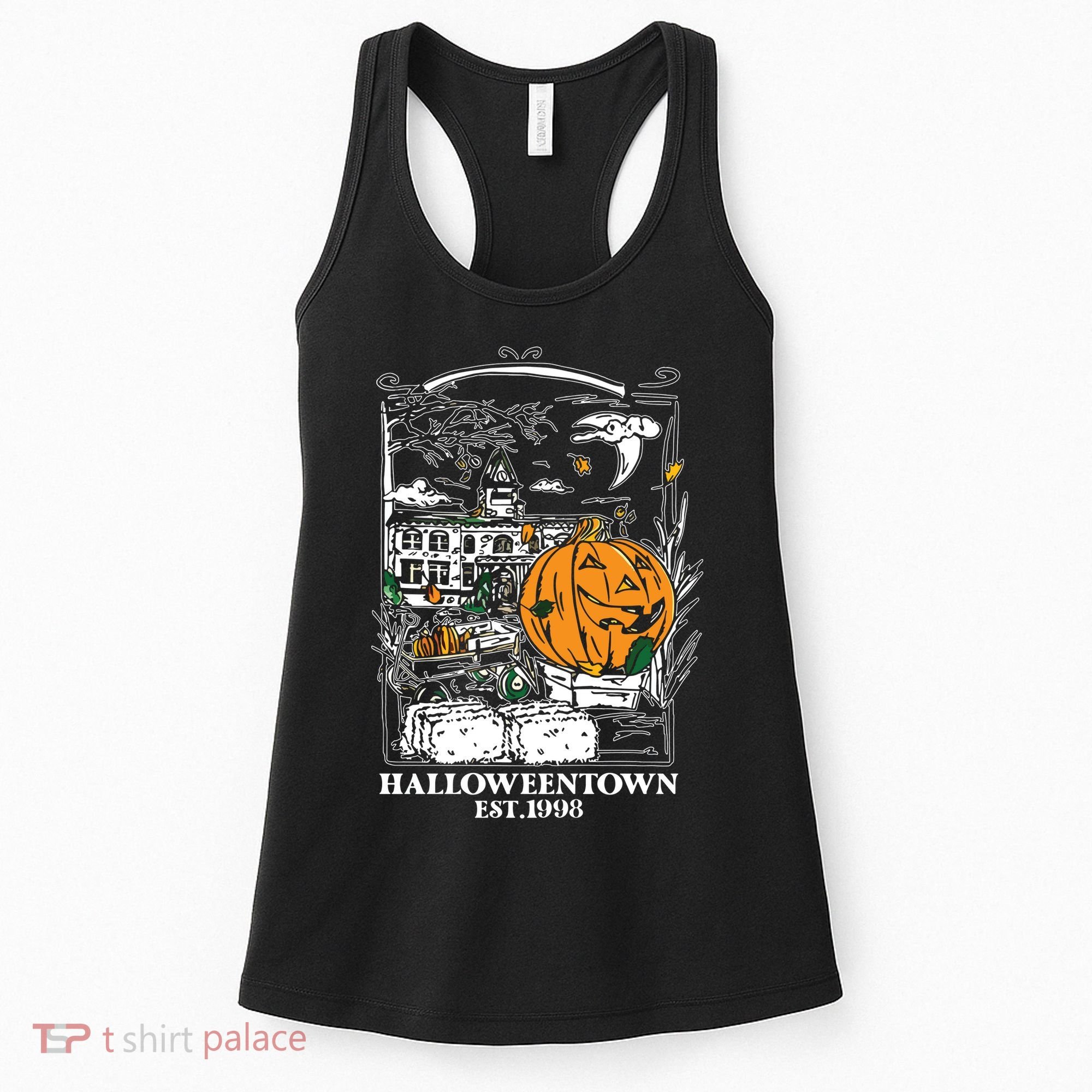 Halloween Est 1998 Funny Halloween Pumpkin Women's Tank Top