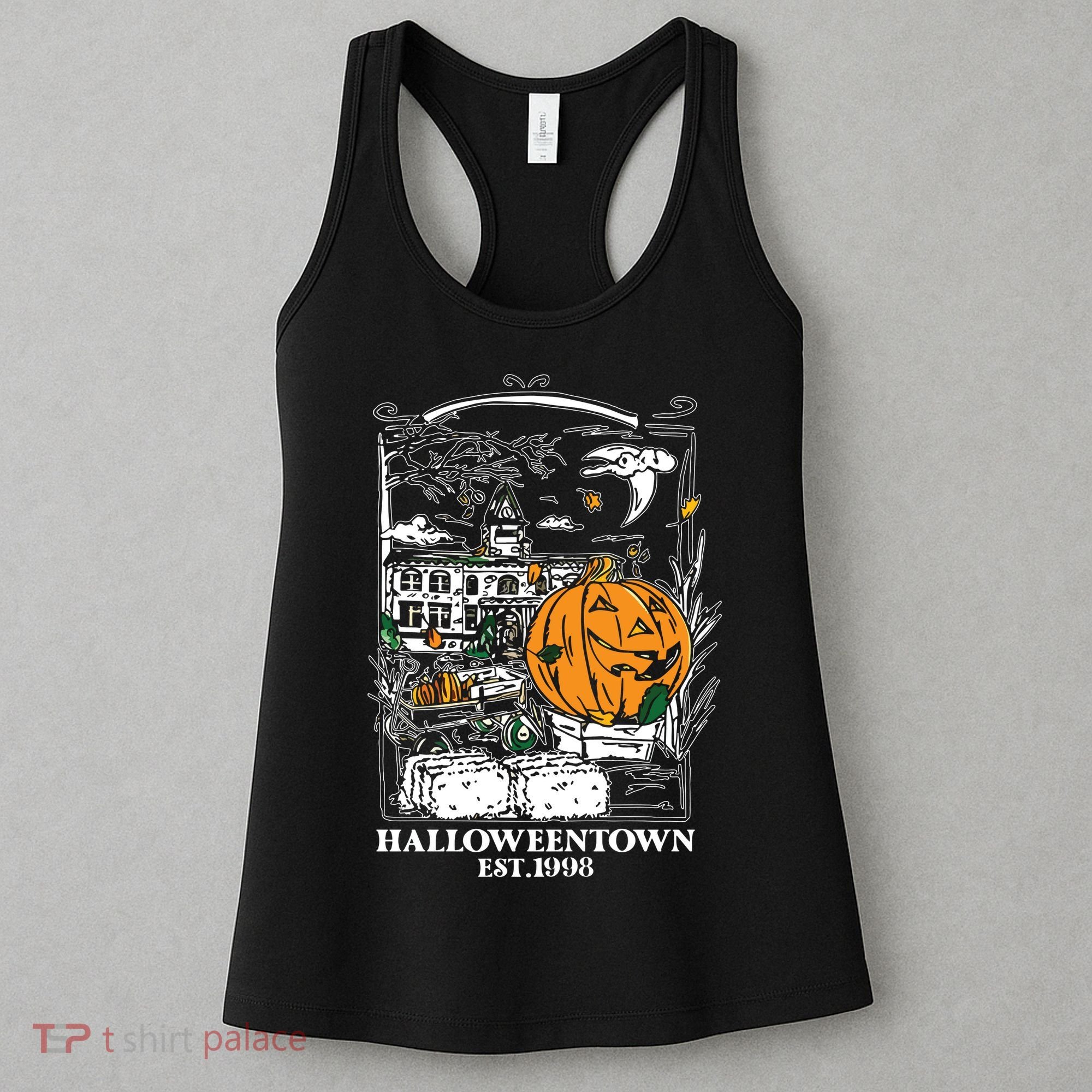 Halloween Est 1998 Funny Halloween Pumpkin Women's Tank Top