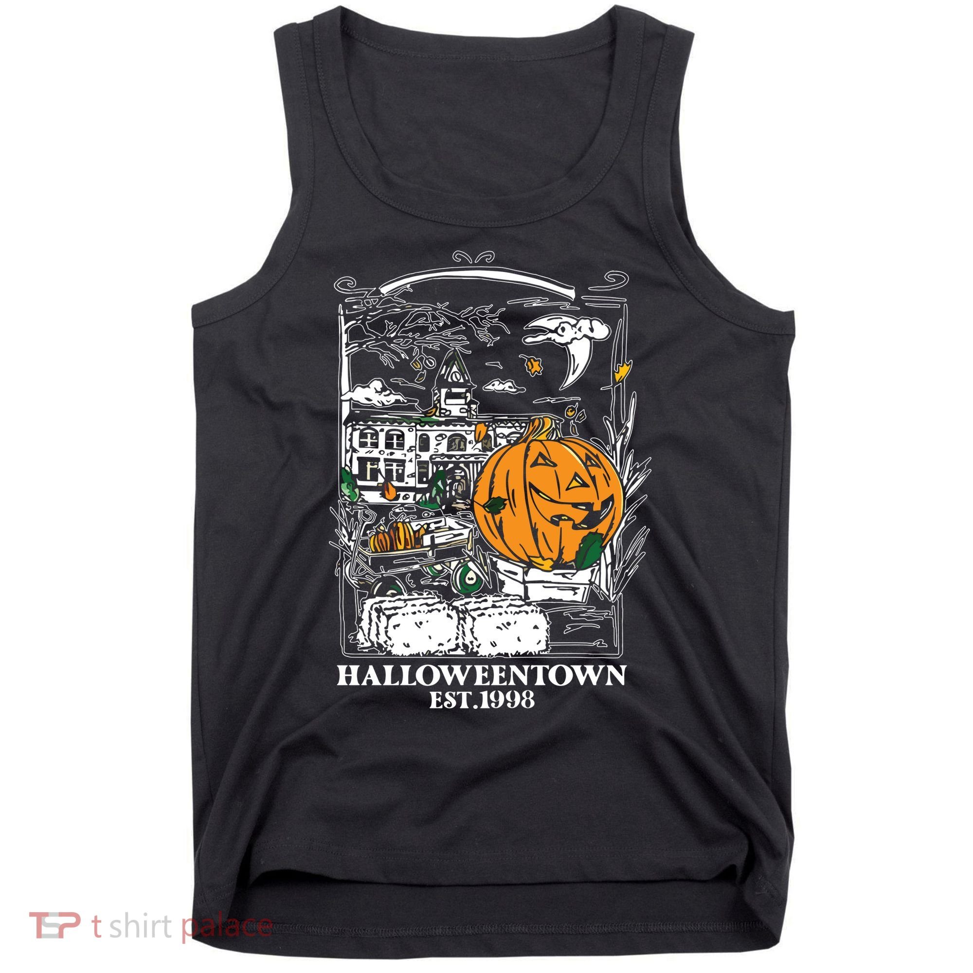 Halloween Est 1998 Funny Halloween Pumpkin Tank Top
