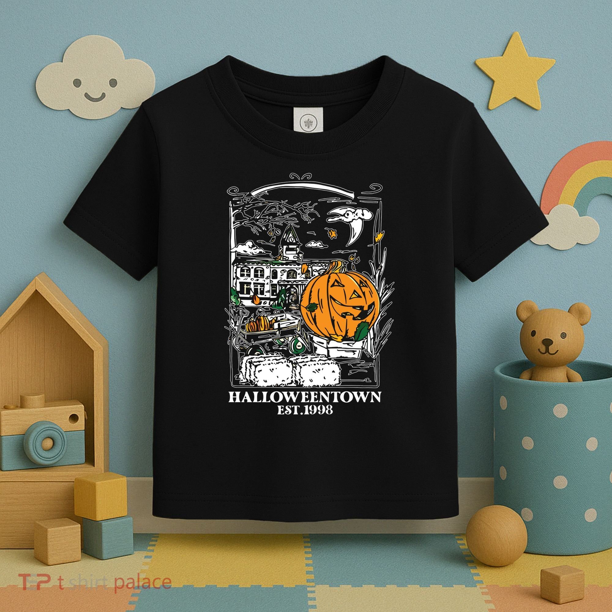 Halloween Est 1998 Funny Halloween Pumpkin Toddler T-Shirt