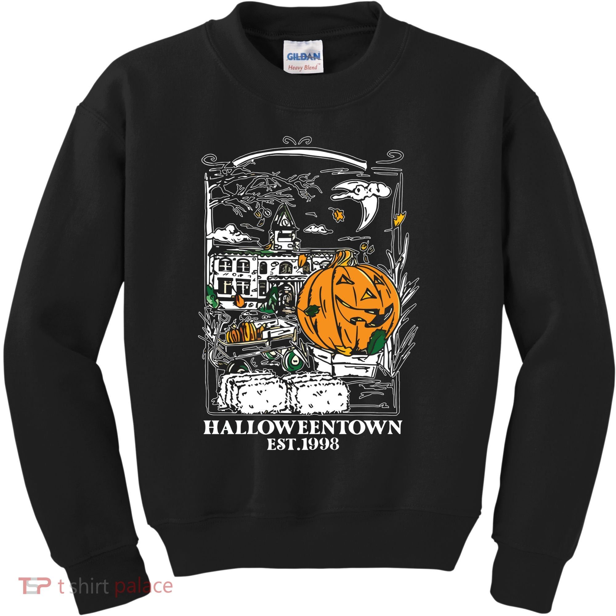 Halloween Est 1998 Funny Halloween Pumpkin Kids Sweatshirt