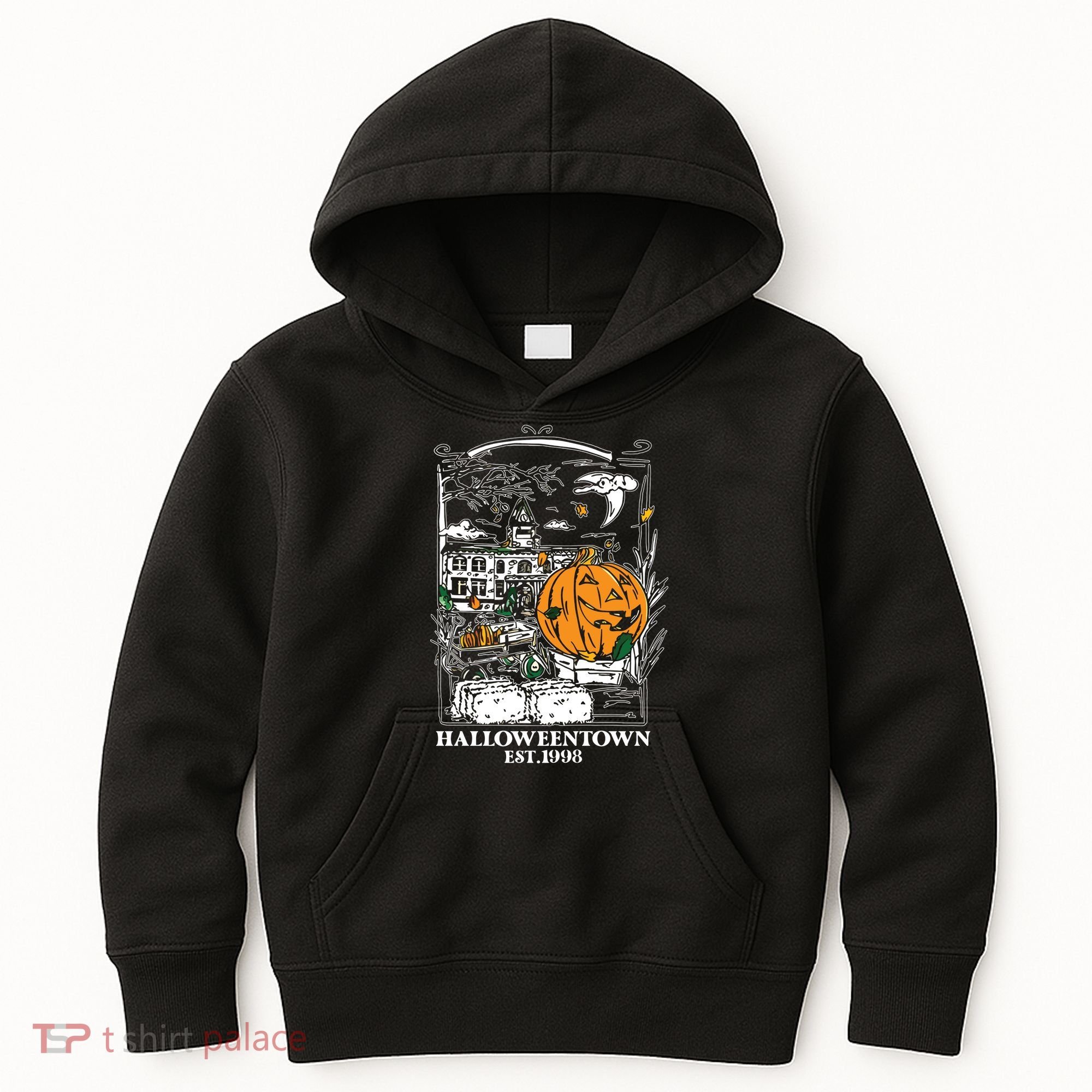 Halloween Est 1998 Funny Halloween Pumpkin Kids Hoodie