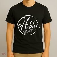 Hubby Established 1989 Wedding Anniversary Celebration T-Shirt thumb 3