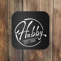 Hubby Established 1989 Wedding Anniversary Celebration Coaster thumb 0
