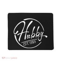 Hubby Established 1989 Wedding Anniversary Celebration Mousepad thumb 0