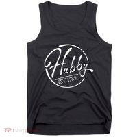 Hubby Established 1989 Wedding Anniversary Celebration Tank Top thumb 0