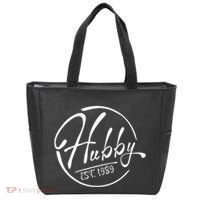 Hubby Established 1989 Wedding Anniversary Celebration Tote Bag thumb 0