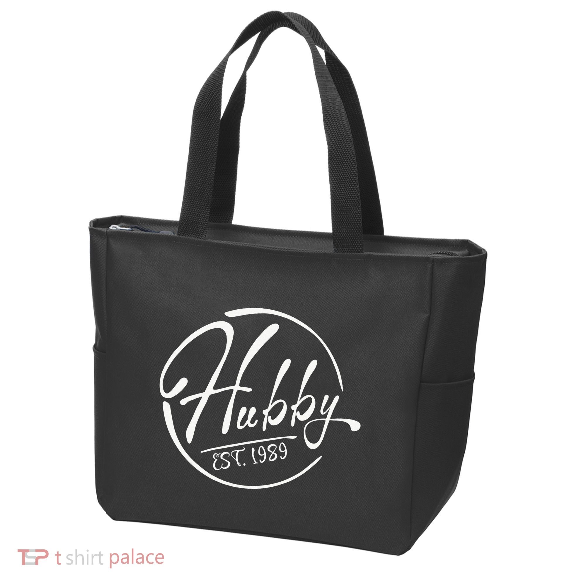 Hubby Established 1989 Wedding Anniversary Celebration Tote Bag