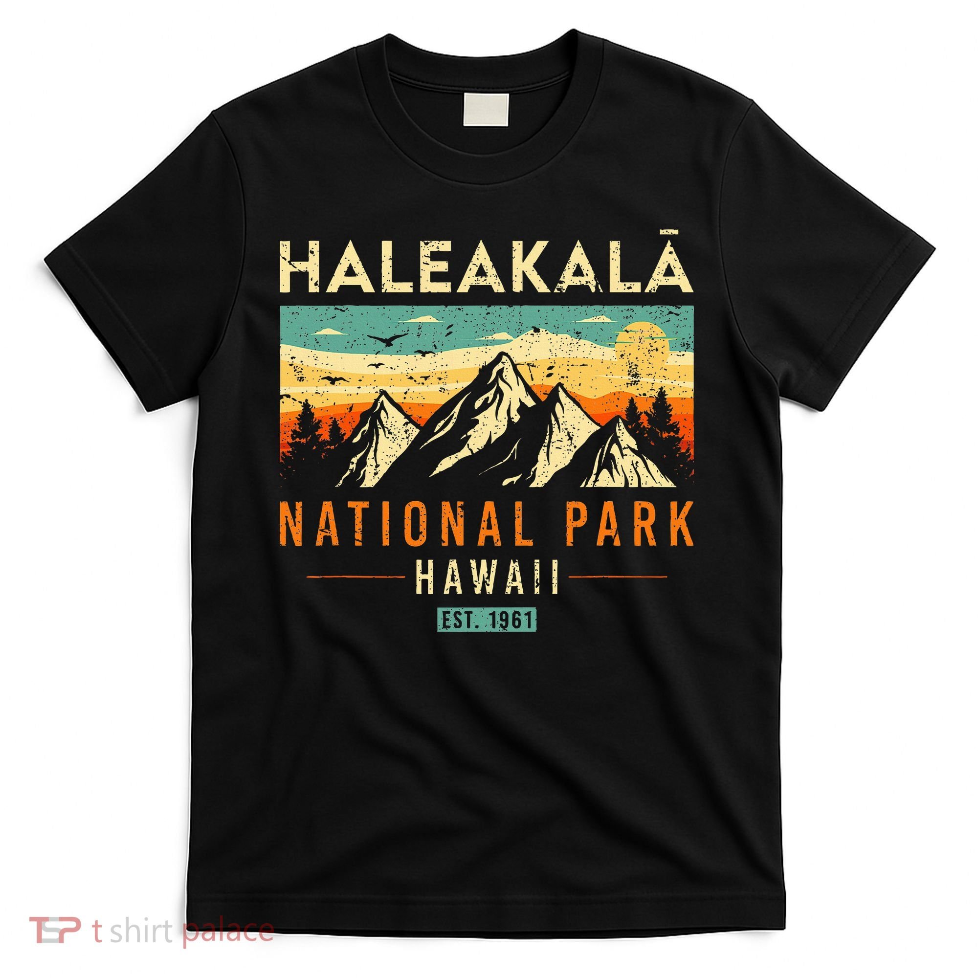 Haleakala Est 1961 Hawaii Vintage Retro National Park T-Shirt