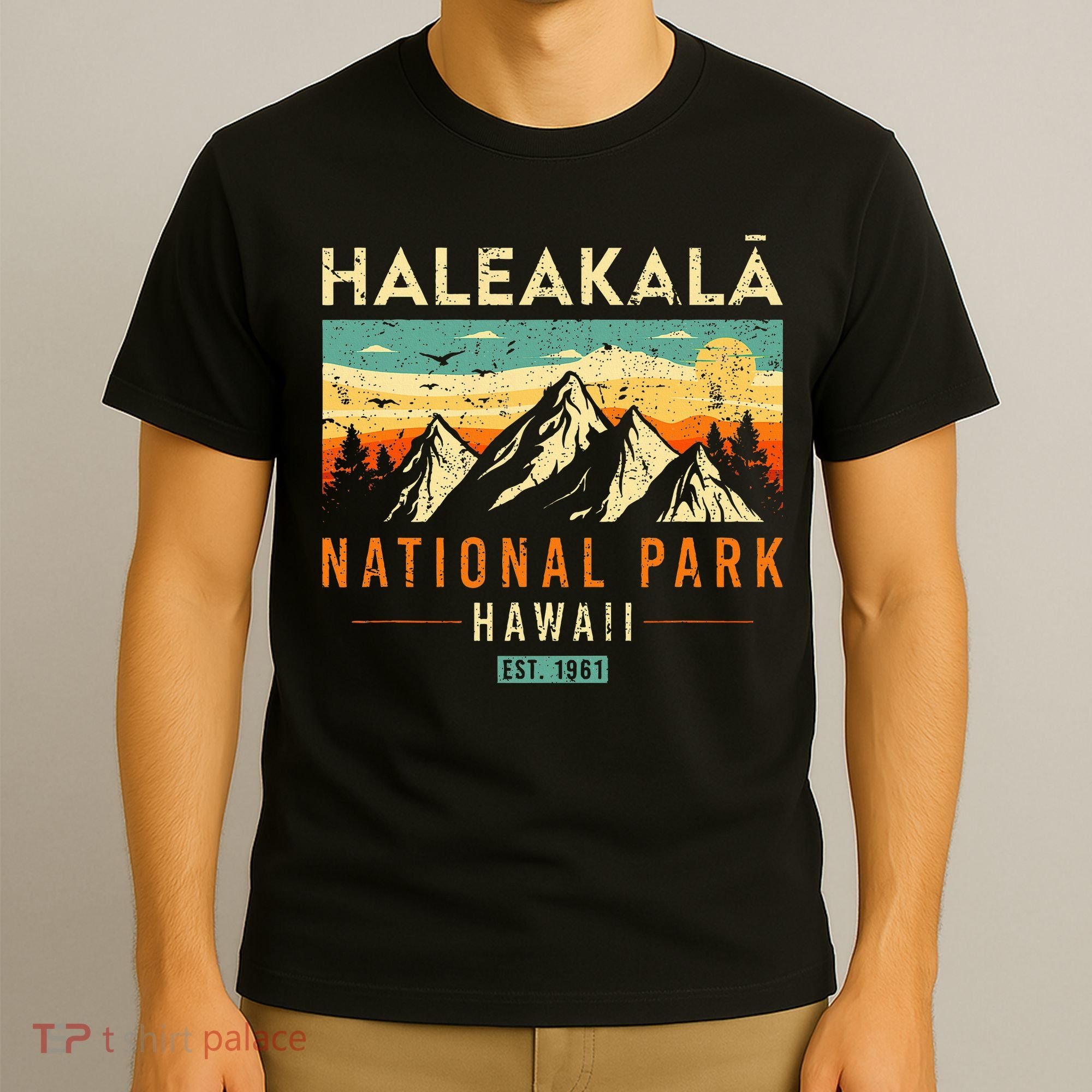 Haleakala Est 1961 Hawaii Vintage Retro National Park T-Shirt