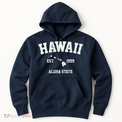 Hawaii Est 1959 Aloha State Vintage Hoodie