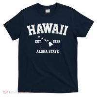 Hawaii Est 1959 Aloha State Vintage T-Shirt thumb 0