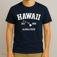 Hawaii Est 1959 Aloha State Vintage T-Shirt thumb 3