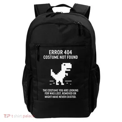 Halloween Error 404 Costume Not Found Coding Programmer Geek Backpack