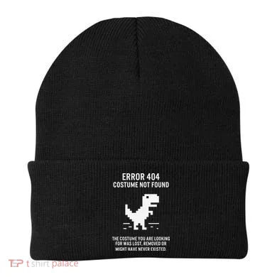 Halloween Error 404 Costume Not Found Coding Programmer Geek Beanie