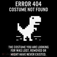 Halloween Error 404 Costume Not Found Coding Programmer Geek Ornament thumb 1