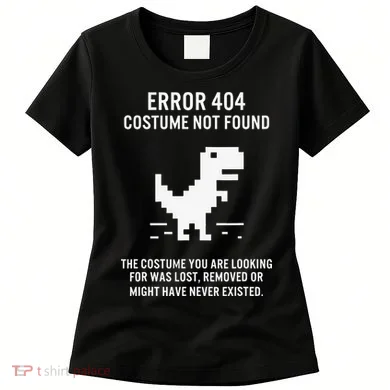 Halloween Error 404 Costume Not Found Coding Programmer Geek Women's T-Shirt