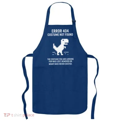 Halloween Error 404 Costume Not Found Coding Programmer Geek Apron