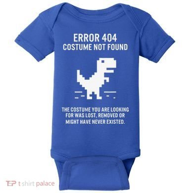 Halloween Error 404 Costume Not Found Coding Programmer Geek Baby Bodysuit