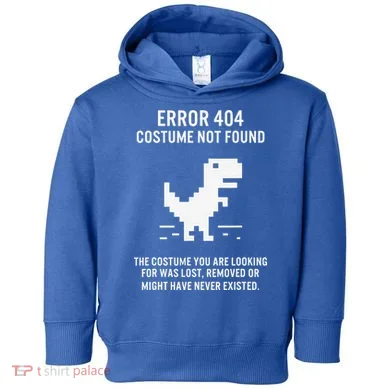 Halloween Error 404 Costume Not Found Coding Programmer Geek Toddler Hoodie
