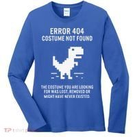 Halloween Error 404 Costume Not Found Coding Programmer Geek Women's Long Sleeve Shirt thumb 0
