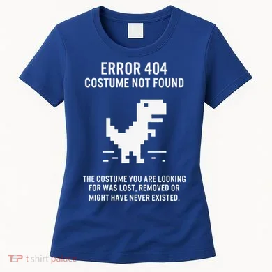 Halloween Error 404 Costume Not Found Coding Programmer Geek Women's T-Shirt