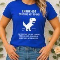 Halloween Error 404 Costume Not Found Coding Programmer Geek Women's T-Shirt thumb 2