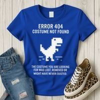 Halloween Error 404 Costume Not Found Coding Programmer Geek Women's T-Shirt thumb 3