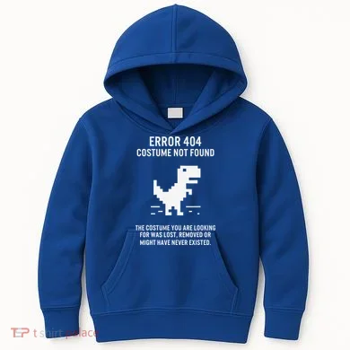 Halloween Error 404 Costume Not Found Coding Programmer Geek Kids Hoodie