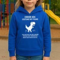 Halloween Error 404 Costume Not Found Coding Programmer Geek Kids Hoodie thumb 3