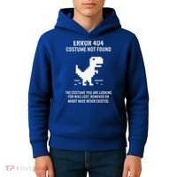 Halloween Error 404 Costume Not Found Coding Programmer Geek Kids Hoodie thumb 4