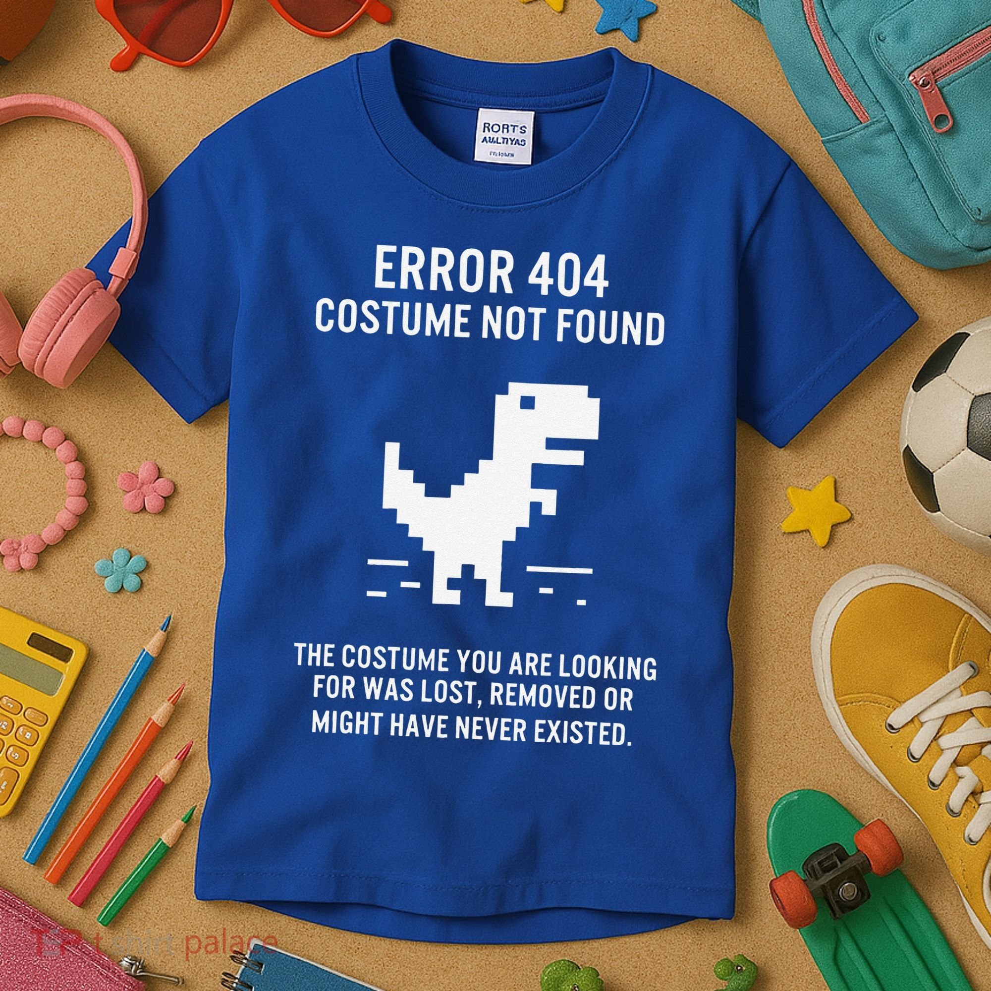 Halloween Error 404 Costume Not Found Coding Programmer Geek Kids T-Shirt