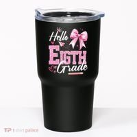 Hello Eight 8th Grade Of School Coquette Teacher Tumbler thumb 0