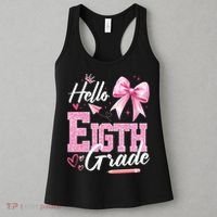 Hello Eight 8th Grade Of School Coquette Teacher Women's Tank Top thumb 3