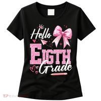 Hello Eight 8th Grade Of School Coquette Teacher Women's T-Shirt thumb 0
