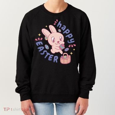 Happy Easter Adorable Bunny Women's Sweatshirt