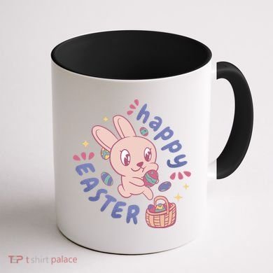 Happy Easter Adorable Bunny Coffee Mug back