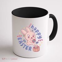 Happy Easter Adorable Bunny Coffee Mug thumb 1