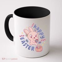 Happy Easter Adorable Bunny Coffee Mug thumb 0
