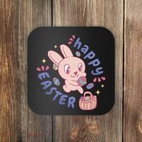 Happy Easter Adorable Bunny Coaster thumb 0