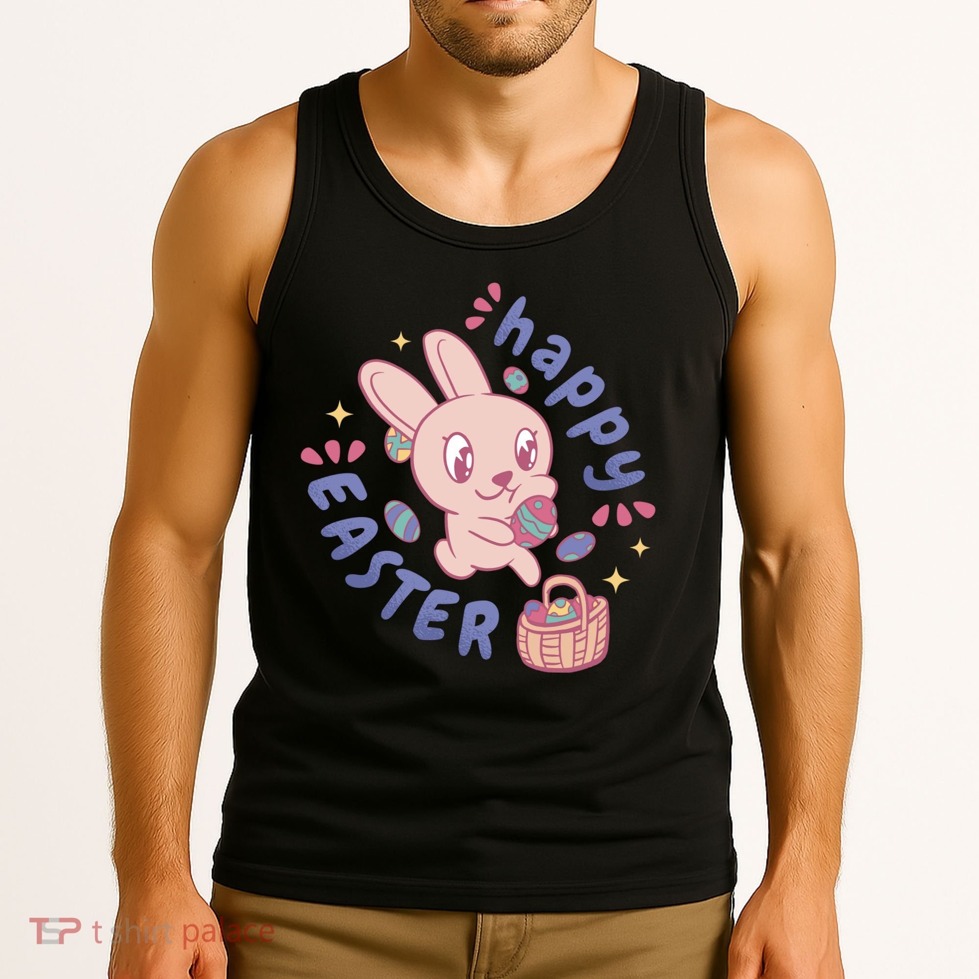 Happy Easter Adorable Bunny Tank Top