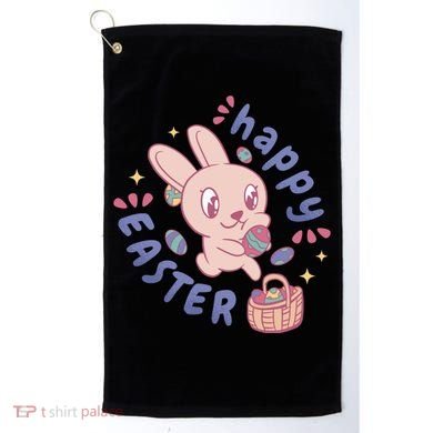 Happy Easter Adorable Bunny Golf Towel