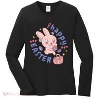 Happy Easter Adorable Bunny Women's Long Sleeve Shirt thumb 0