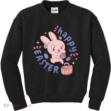 Happy Easter Adorable Bunny Kids Sweatshirt