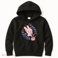 Happy Easter Adorable Bunny Kids Hoodie thumb 0