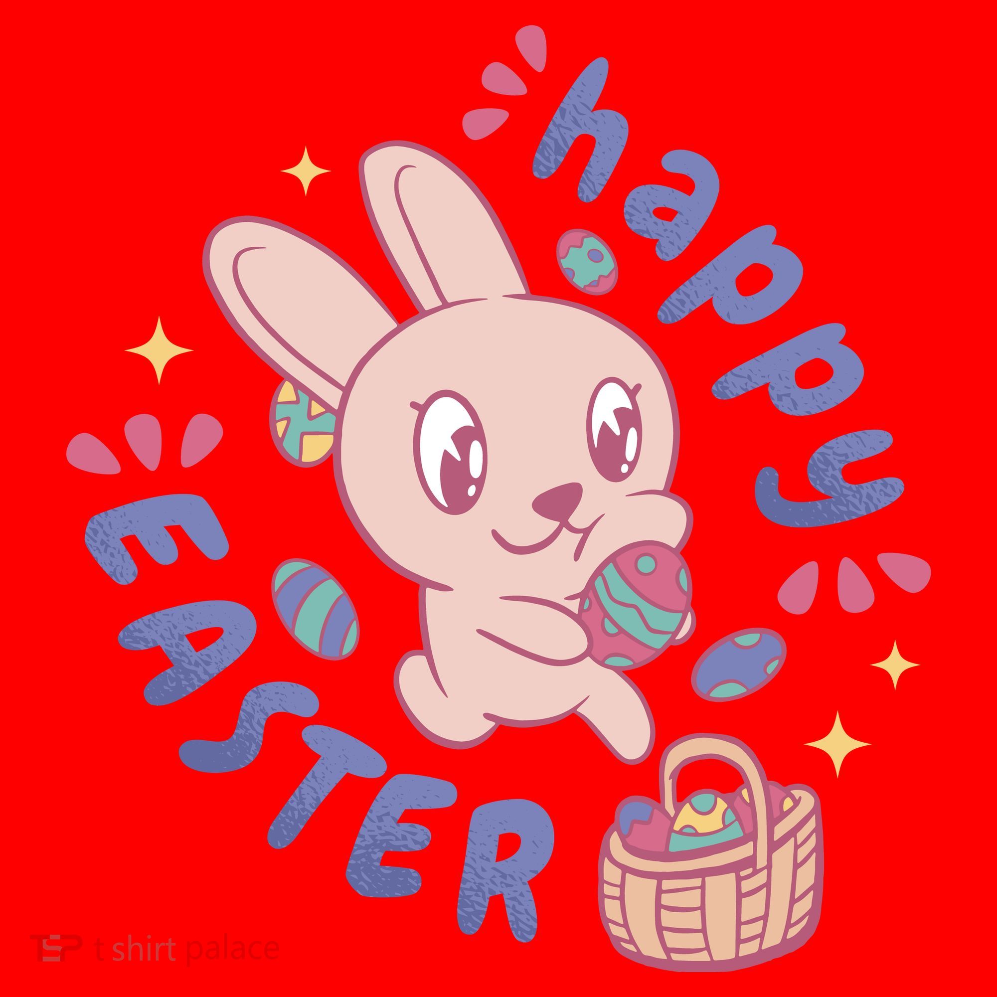 Happy Easter Adorable Bunny Santa Hat