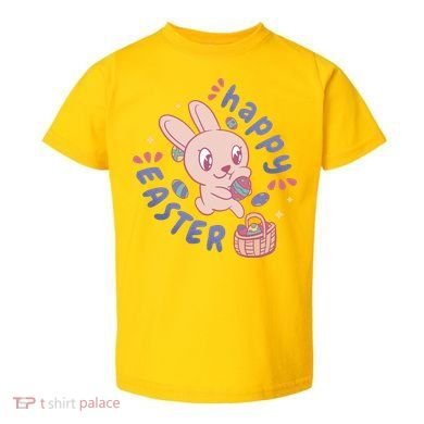 Happy Easter Adorable Bunny Toddler T-Shirt