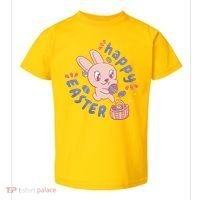 Happy Easter Adorable Bunny Toddler T-Shirt thumb 0