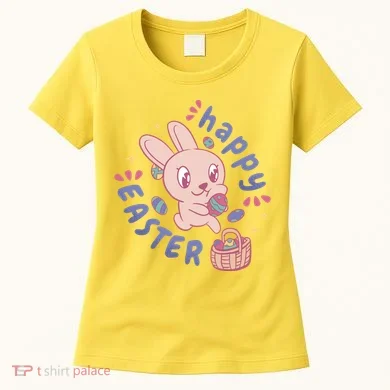 Happy Easter Adorable Bunny Women's T-Shirt