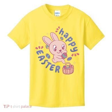 Happy Easter Adorable Bunny Kids T-Shirt